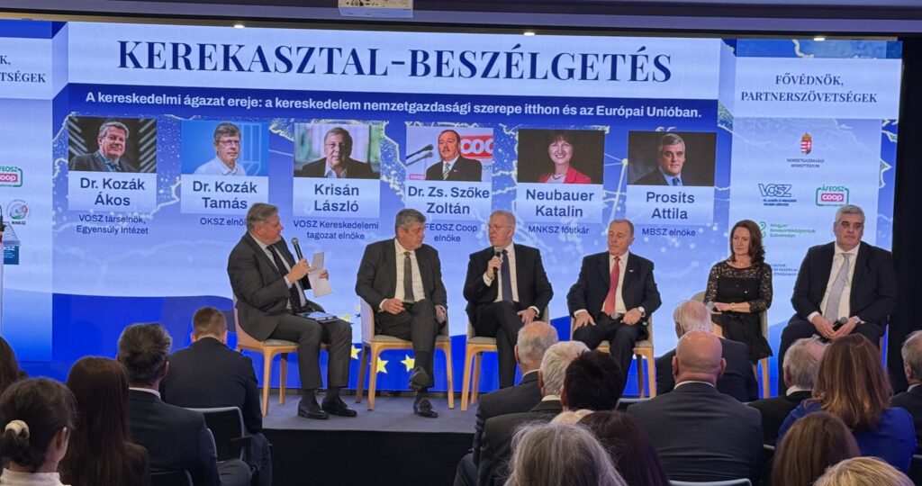 Kerekasztal-beszélgetés a XXI. Európai Kereskedelem Napján Budapesten, a kereskedelem nemzetgazdasági szerepéről