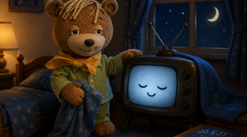 A TV Maci készül lefeküdni egy meghitt gyerekszobában
